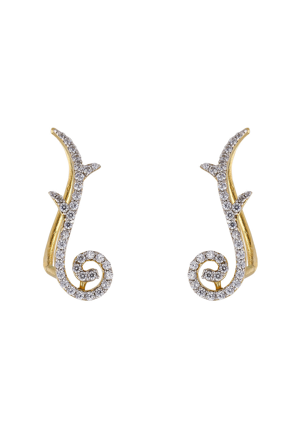 925 Silver Canna Earcuff
