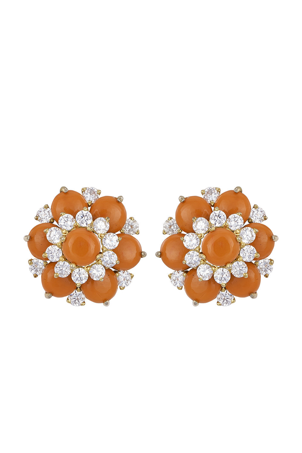 925 Silver Coral Earrings