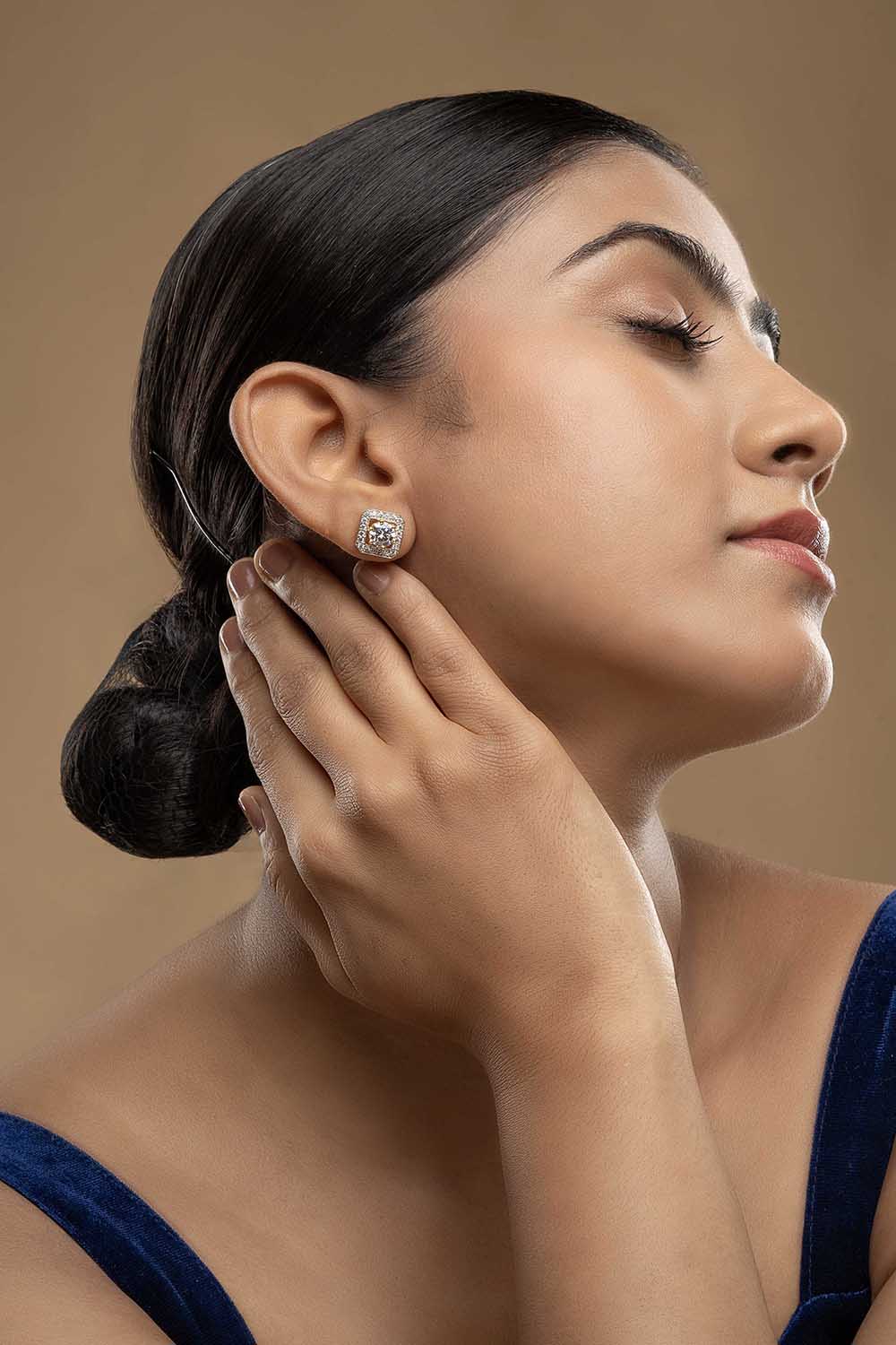 925 Silver Detachable Jacket Earrings