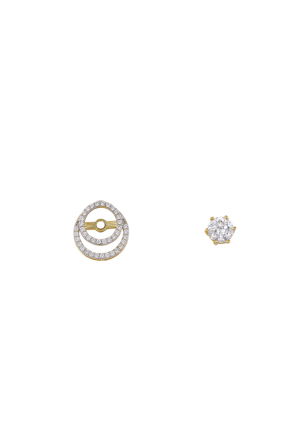 925 Silver Detachable Solitaire Earrings