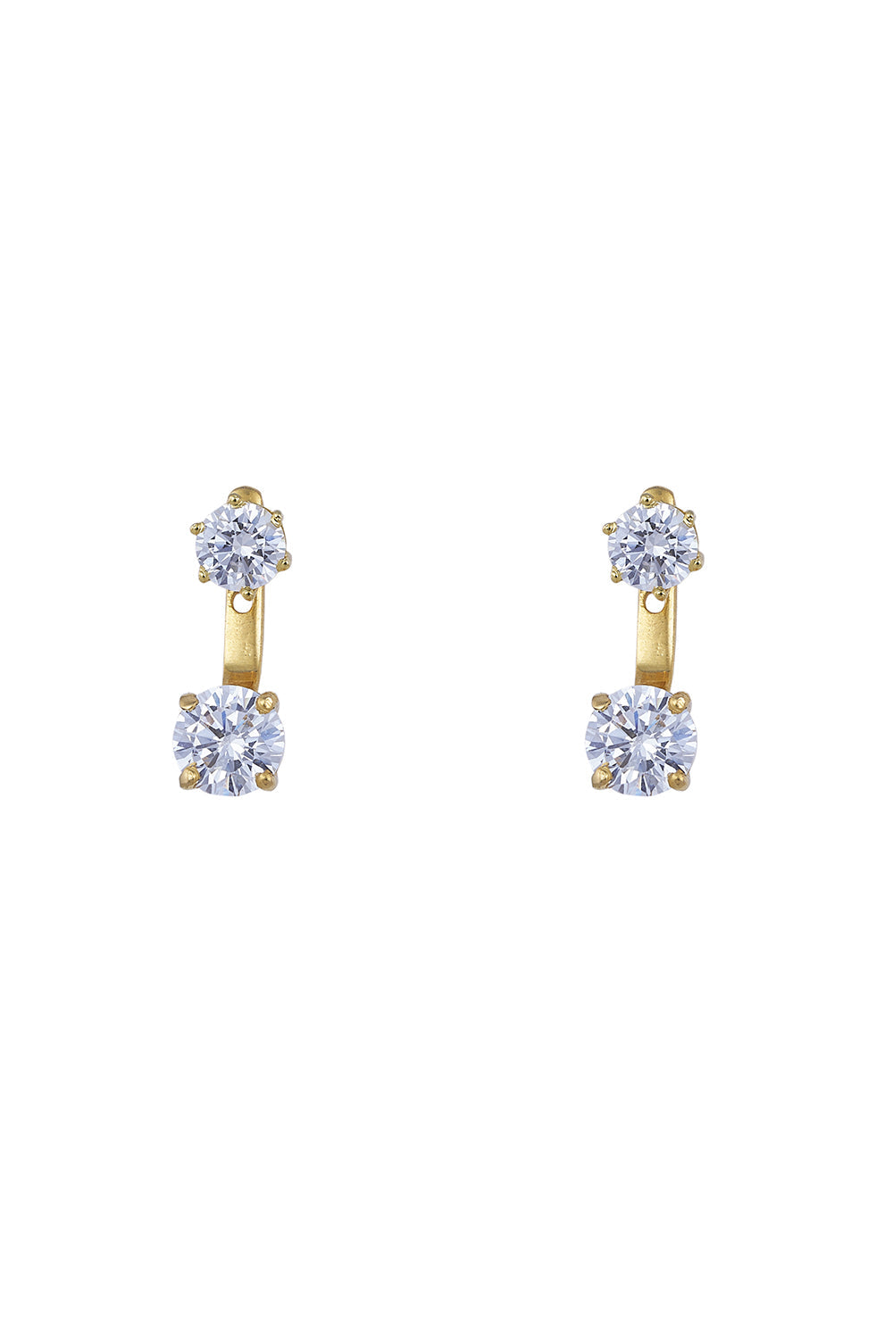 925 Silver Detachable Solitaire Earrings