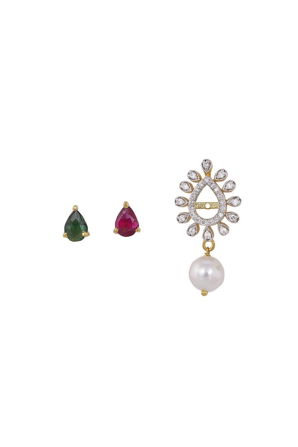 925 Silver Detachable Vijaya Earrings