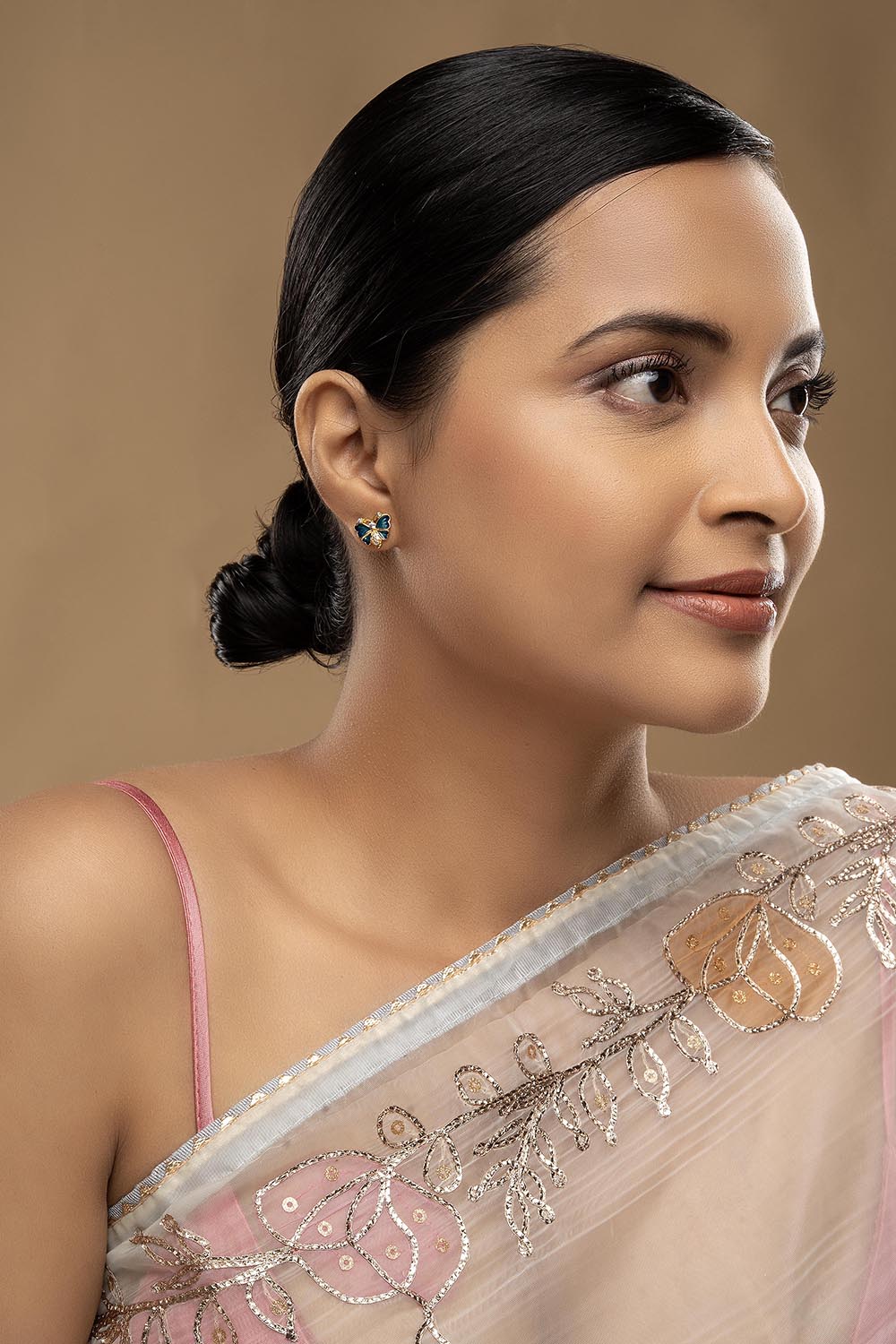 925 Silver Full Butterfly Earrings