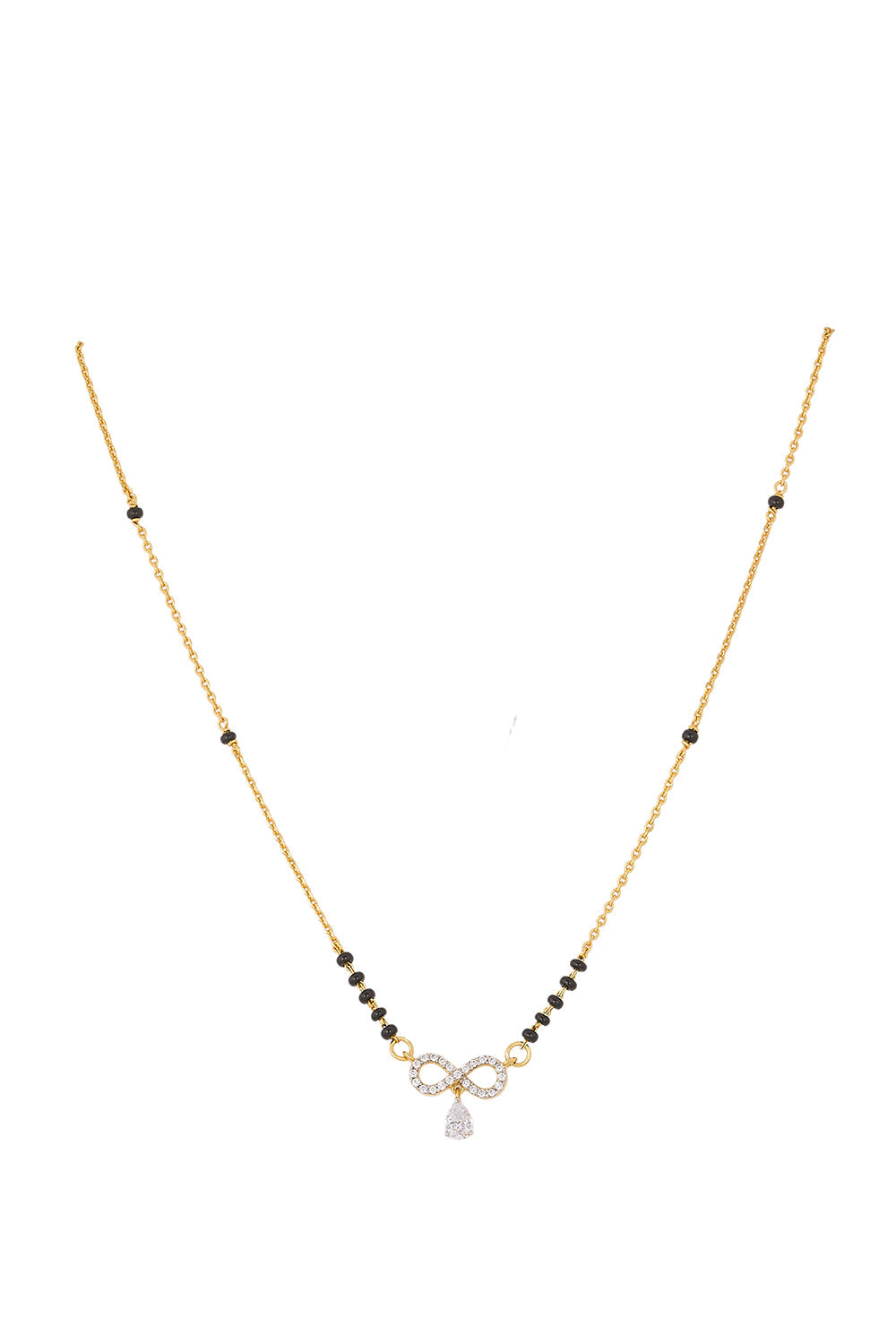 925 Silver Infinity Drop Mangalsutra