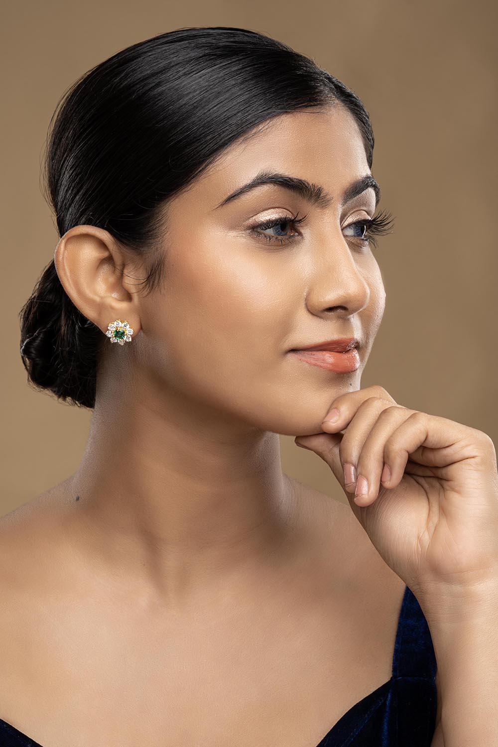925 Silver Magnolia Earrings
