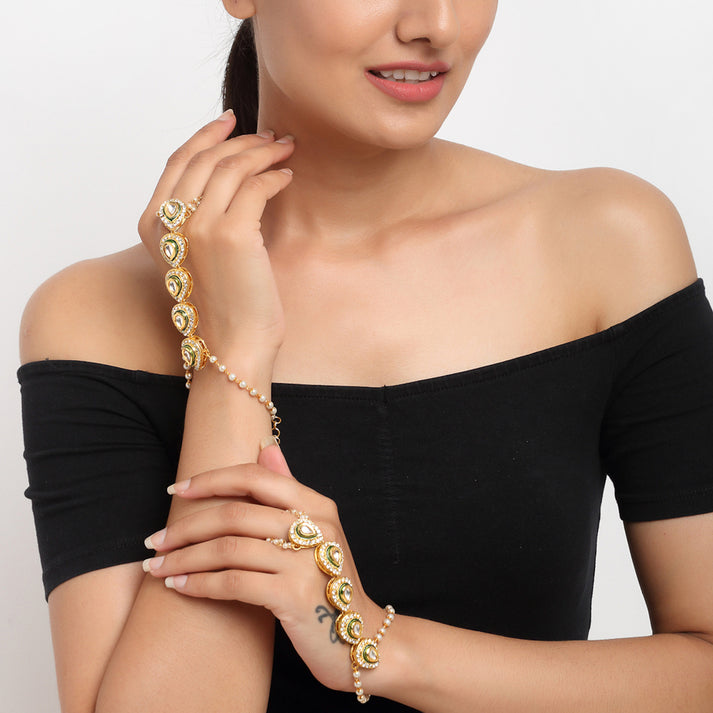Kundan Hand Harness
