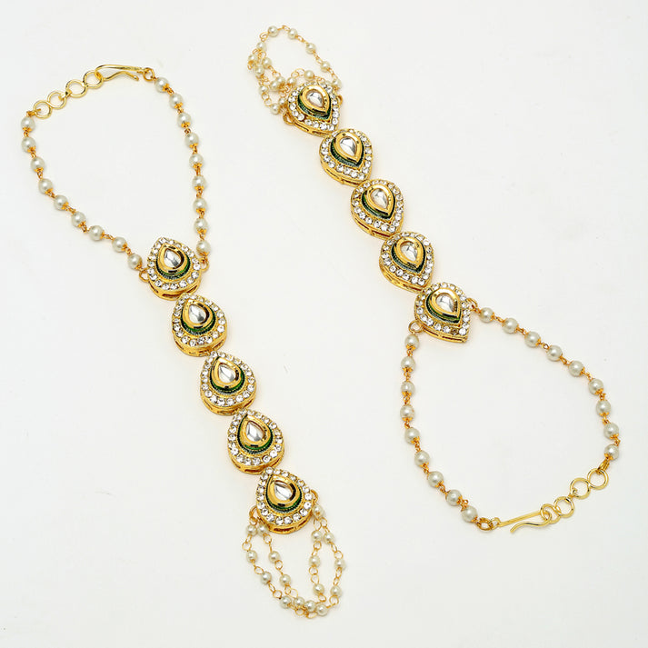 Kundan Hand Harness