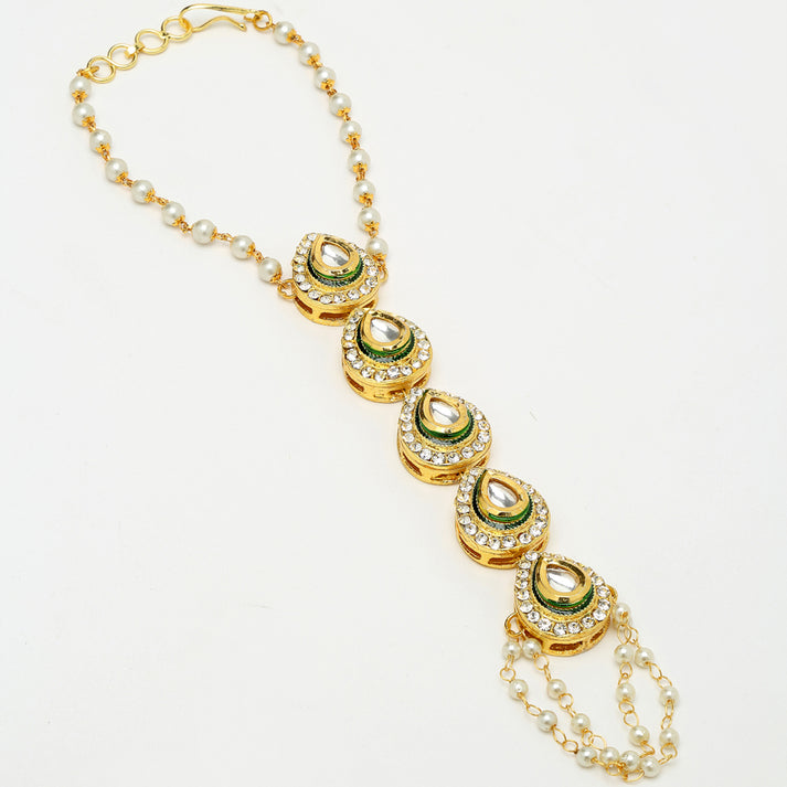 Kundan Hand Harness