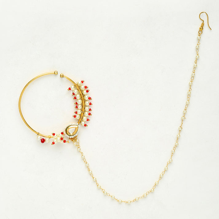 Maharani Kundan Nose Ring