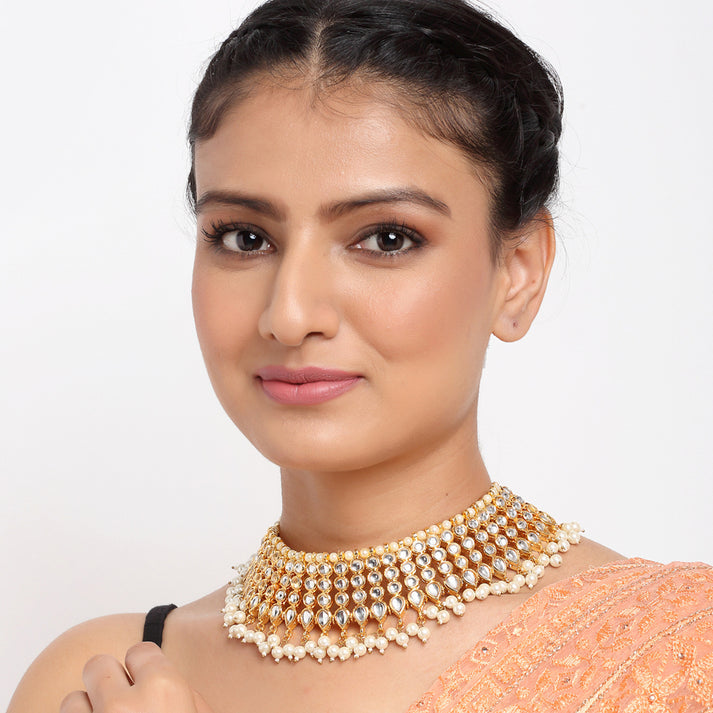 Kundan Pearl Choker