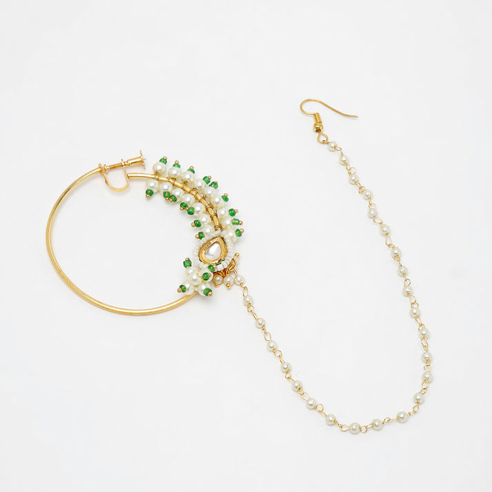 Maharani Kundan Nose Ring
