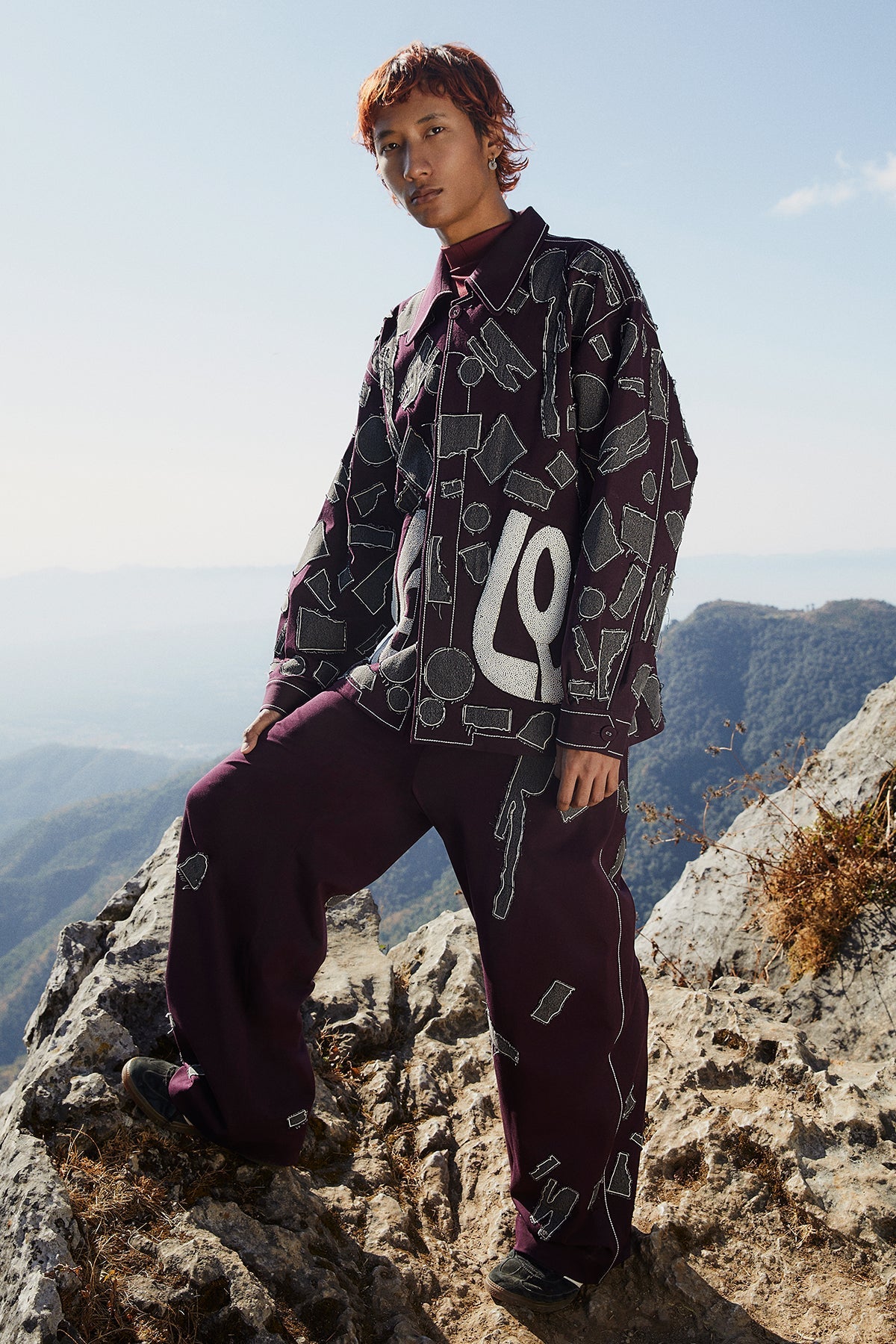 Baggy Pants Of "(Abstract Shapes Oversized Jacket)"
