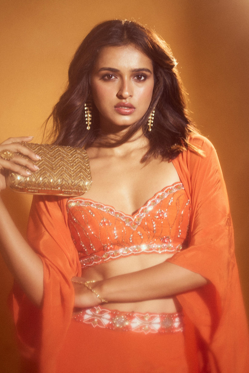 CY A Clutch Story Antique Gold Zigzag sequins Clutch