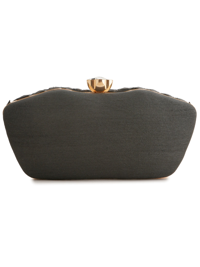 CY A Clutch Story Black Agate Clutch Back 1