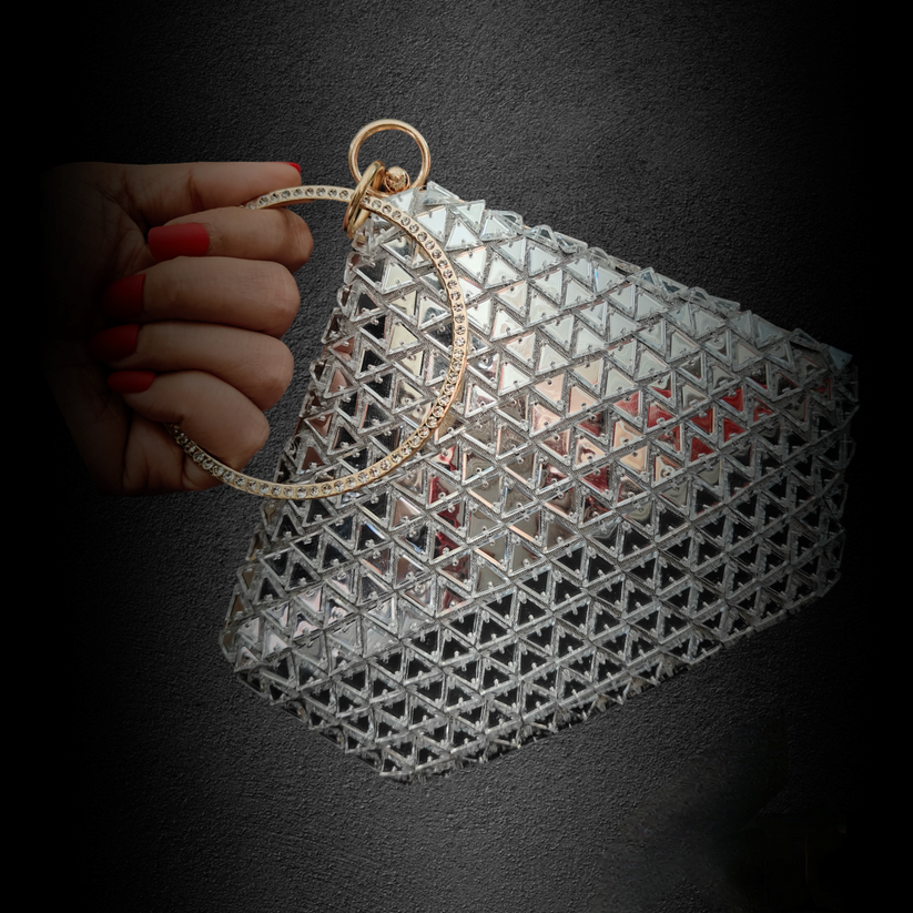 CY A Clutch Story Dazzling Diamond Clutch Closeup 1