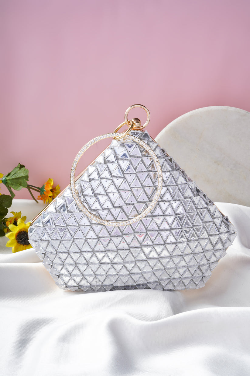 CY A Clutch Story Dazzling Diamond Clutch Front 1