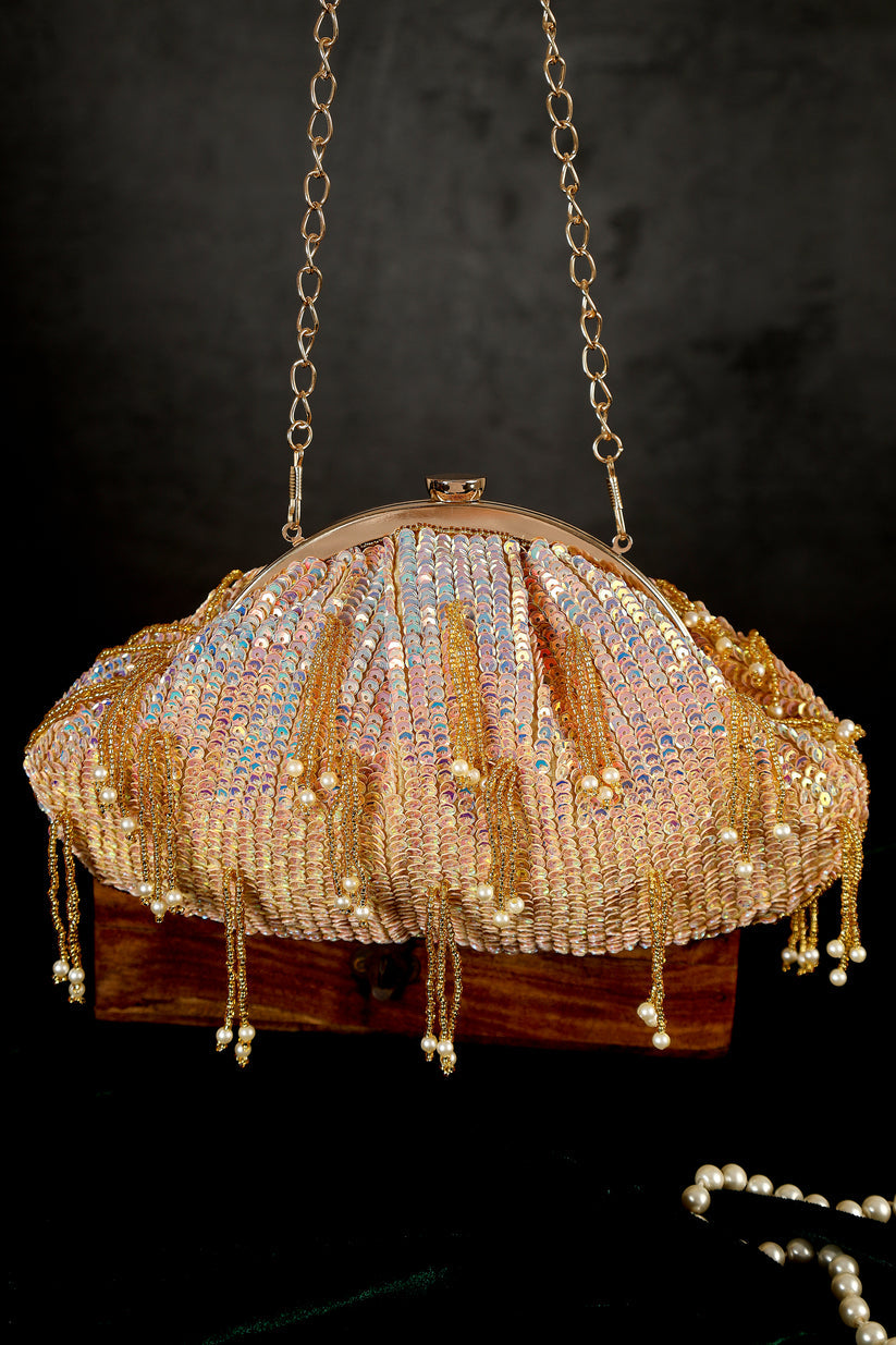 CY A Clutch Story Rose Bling Batua Front 1