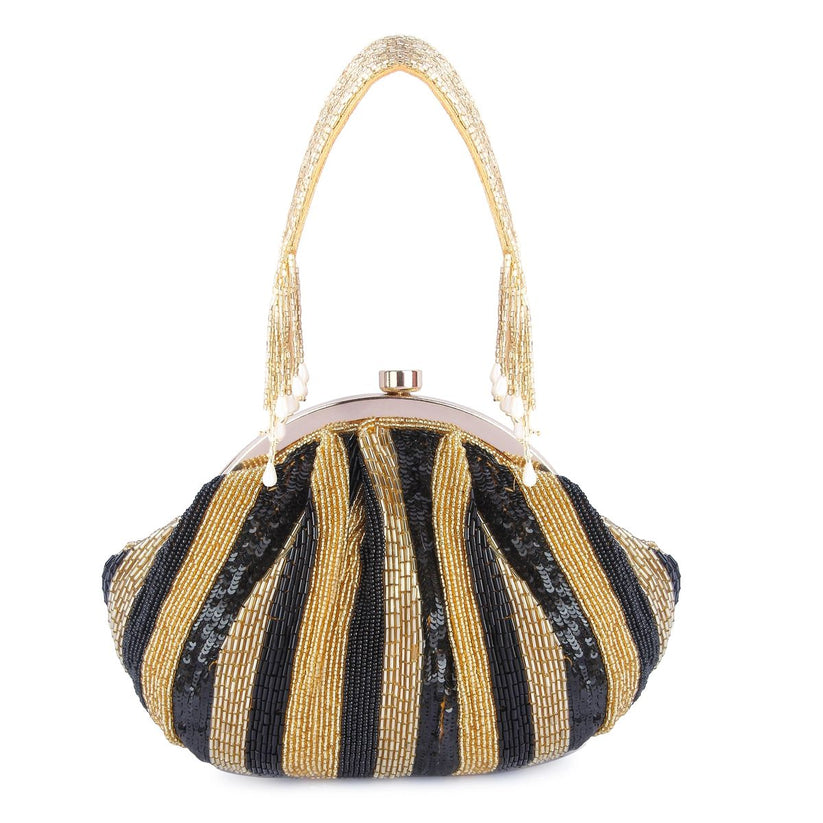 CY A Clutch Story Shine On Hand Embroidered Pouch Front 1