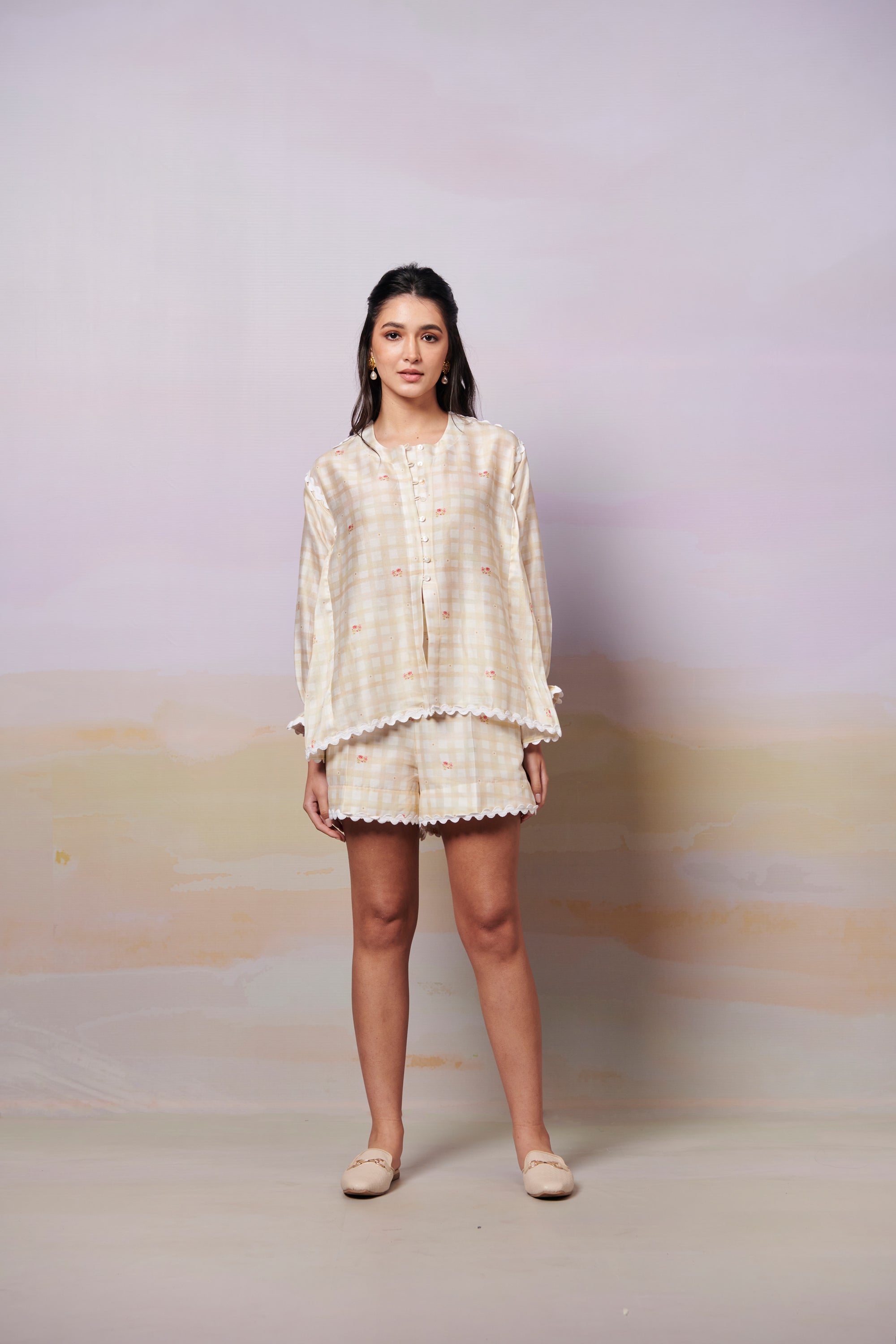 After Glow Rosette Shirt Top