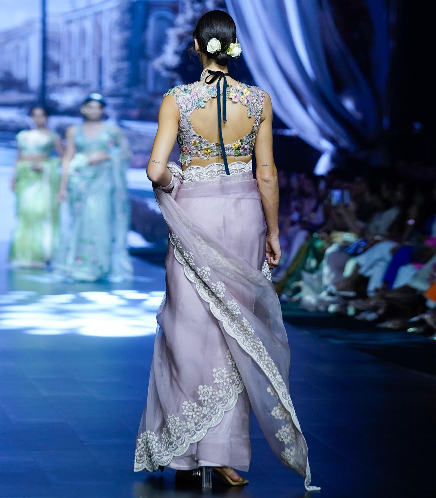 CY Anushree Reddy Fanaa - Pink Embrodiered Saree Set Success Back 1