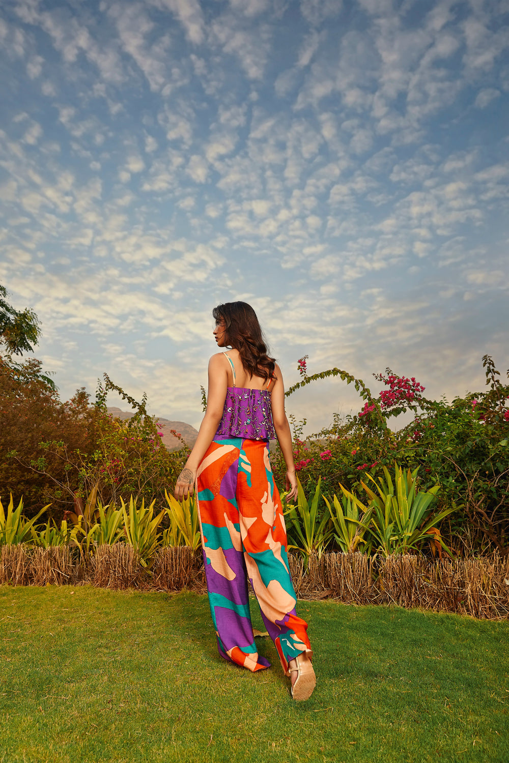 Silk Printed Jumpsuit