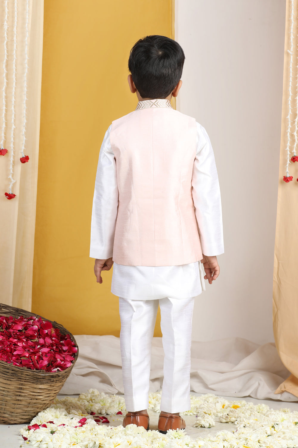 Zari Work Jacket With Kurta Pajama