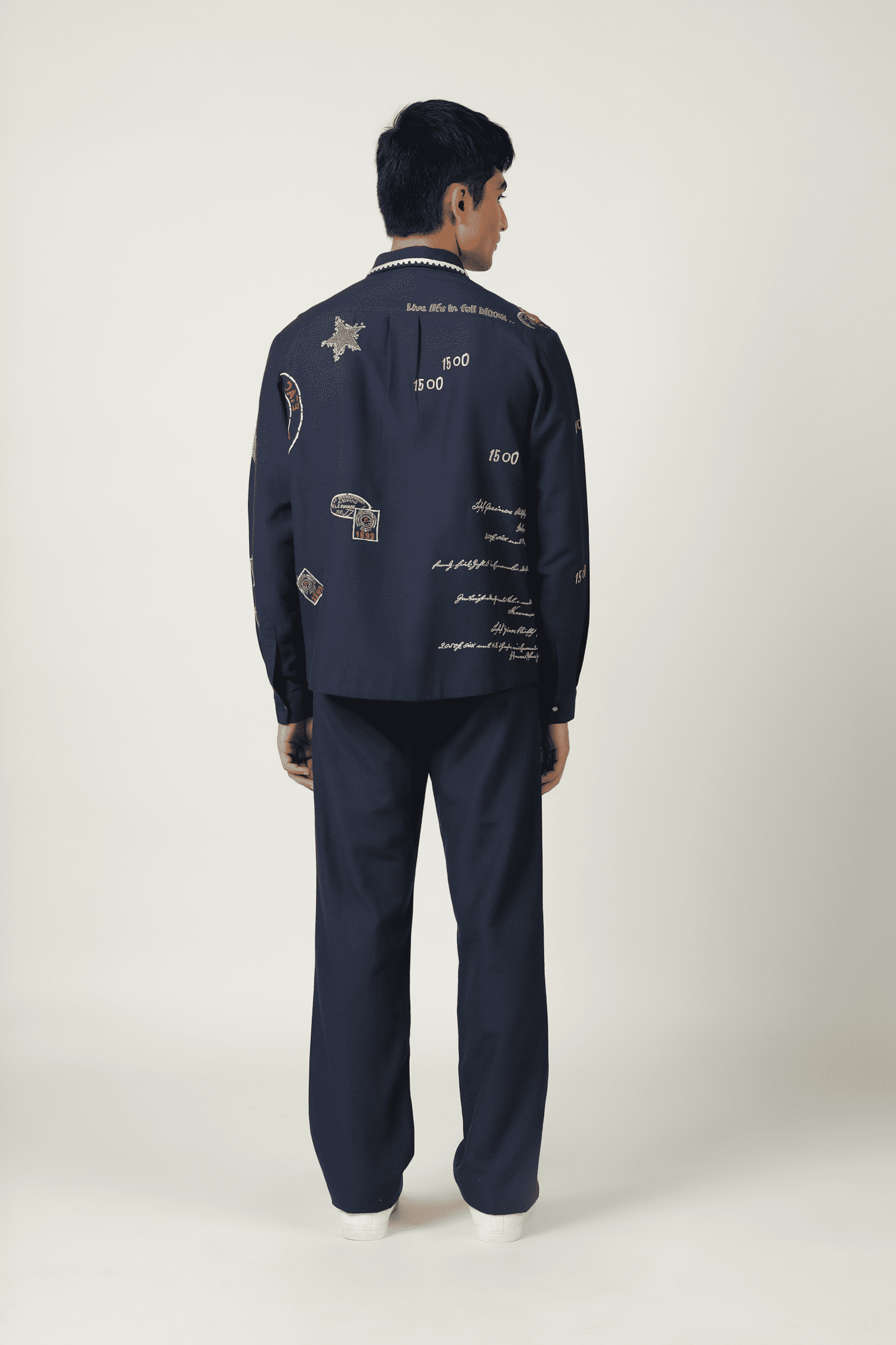 Postcard Shirt With Straight Pants