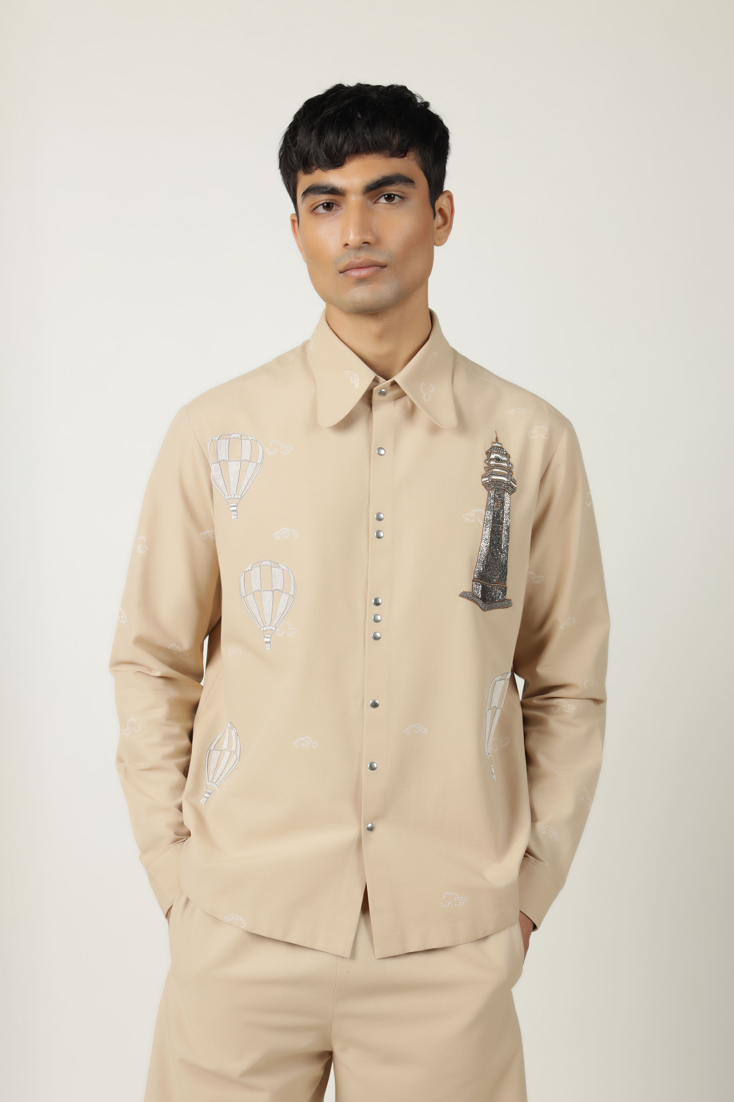 Lighthouse, Airballoons & Clouds Shirt