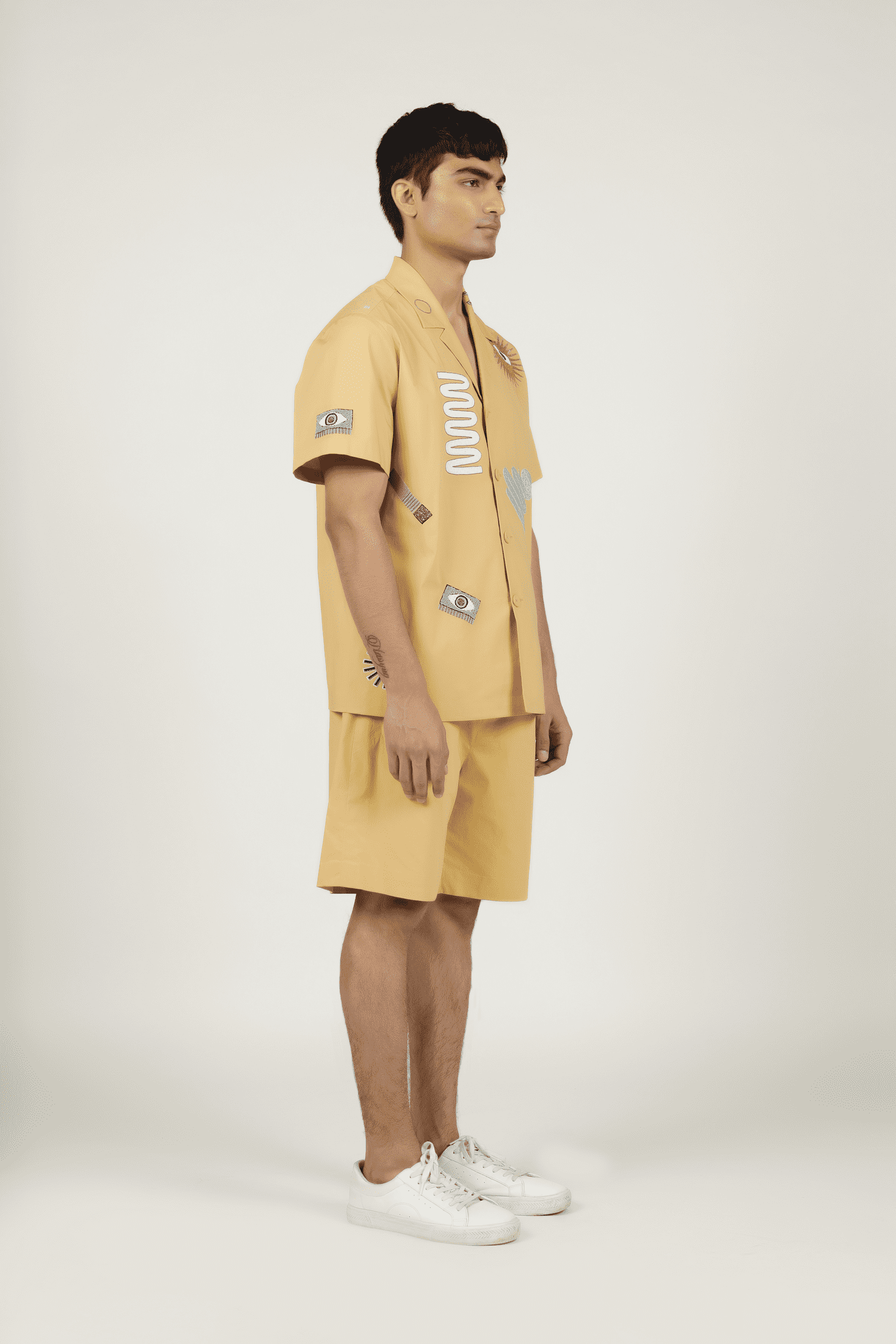 Abstract Shapes Shirt With Boxy Shorts