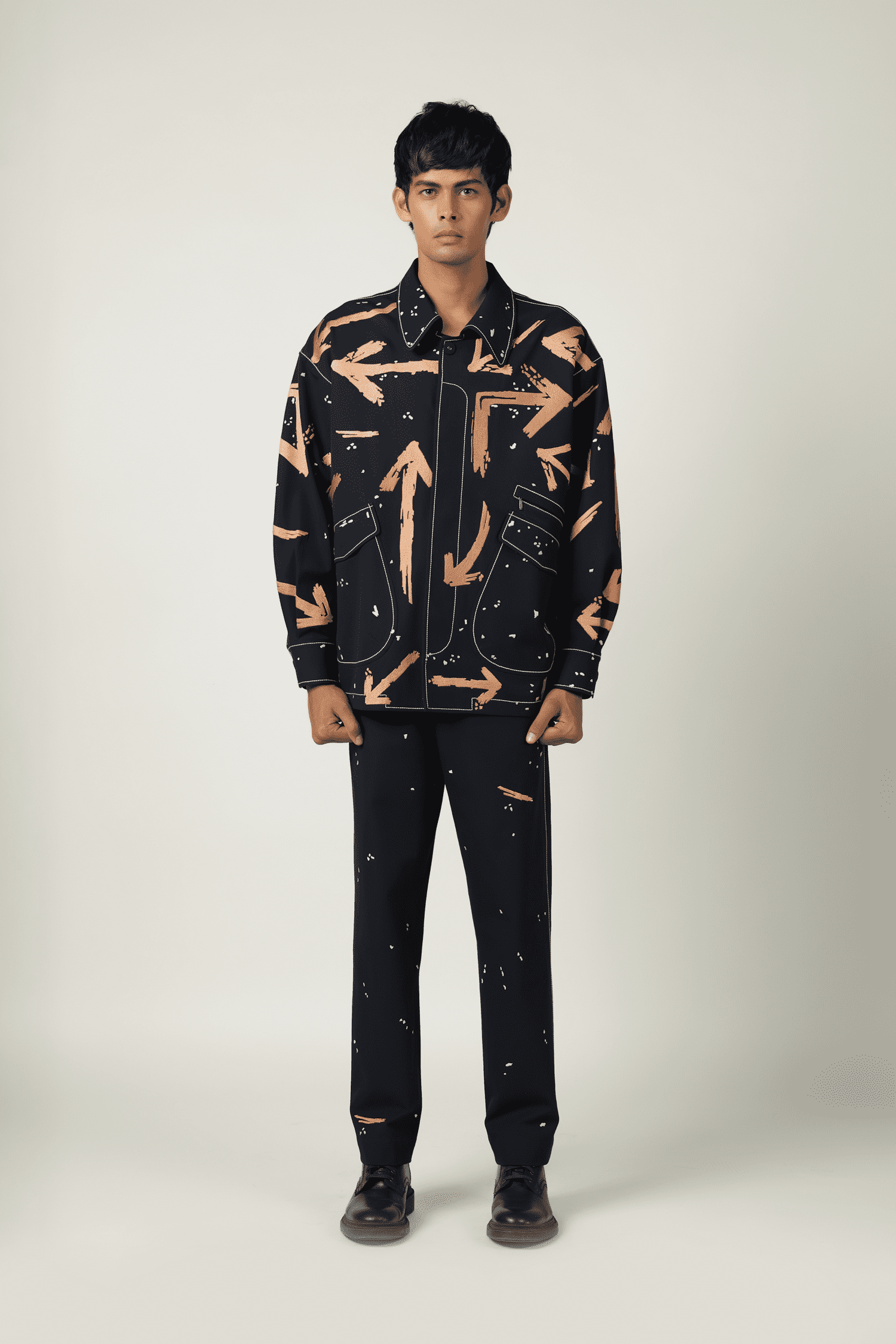 Arrow Oversized Jacket With Matching Pants