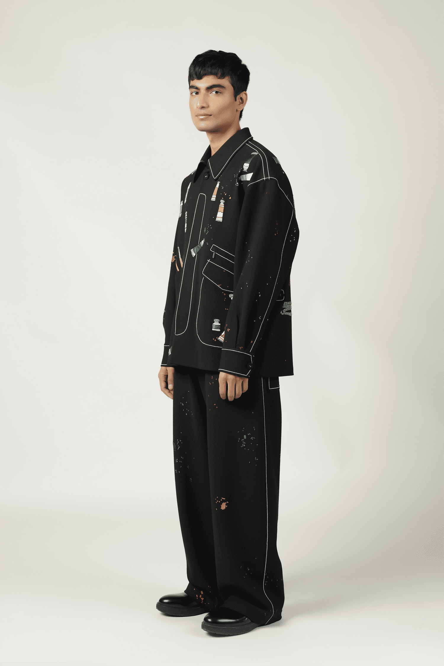 Paint Tubes Oversized Jacket With Matching Pants