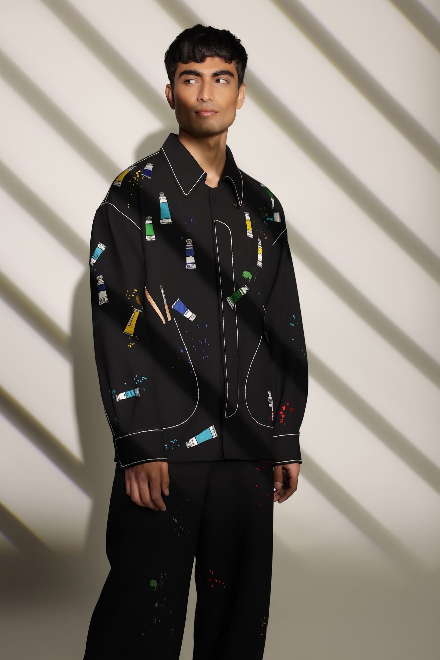 Pants Of "(Paint Tubes Oversized Jacket )"