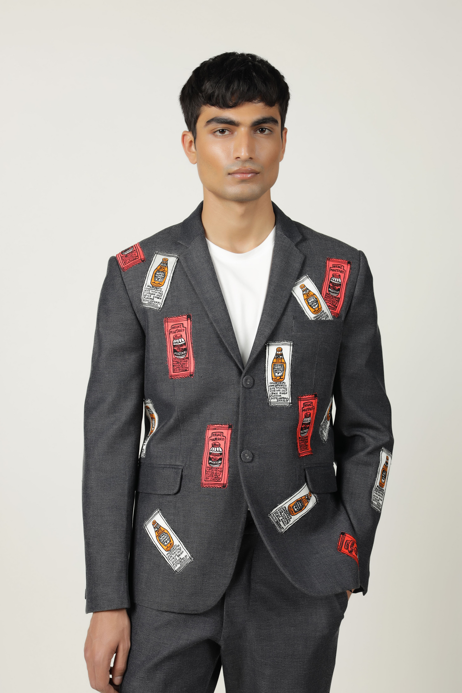 Straight Pants Of "(Sauce Sachet Blazer)"