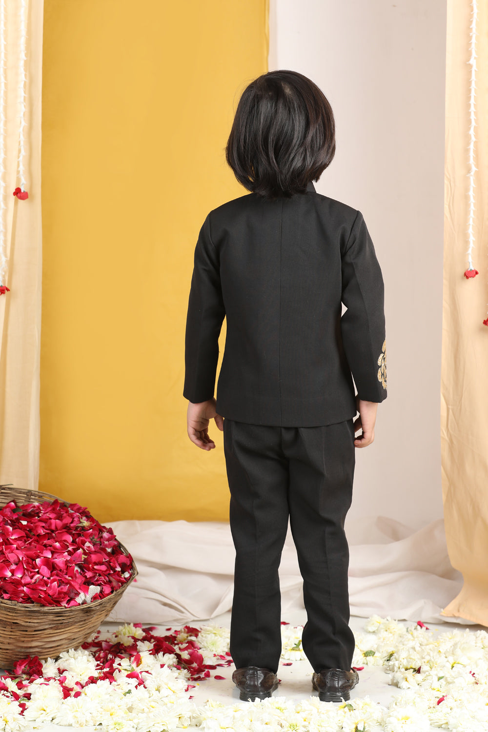 Boys Bandgala With Applique Work