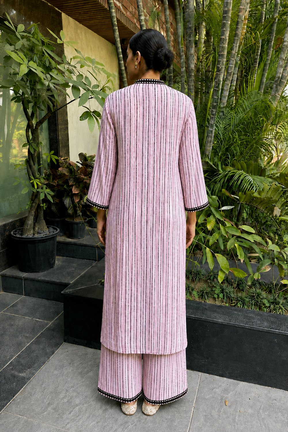 Bamboo Crepe Kurta Set