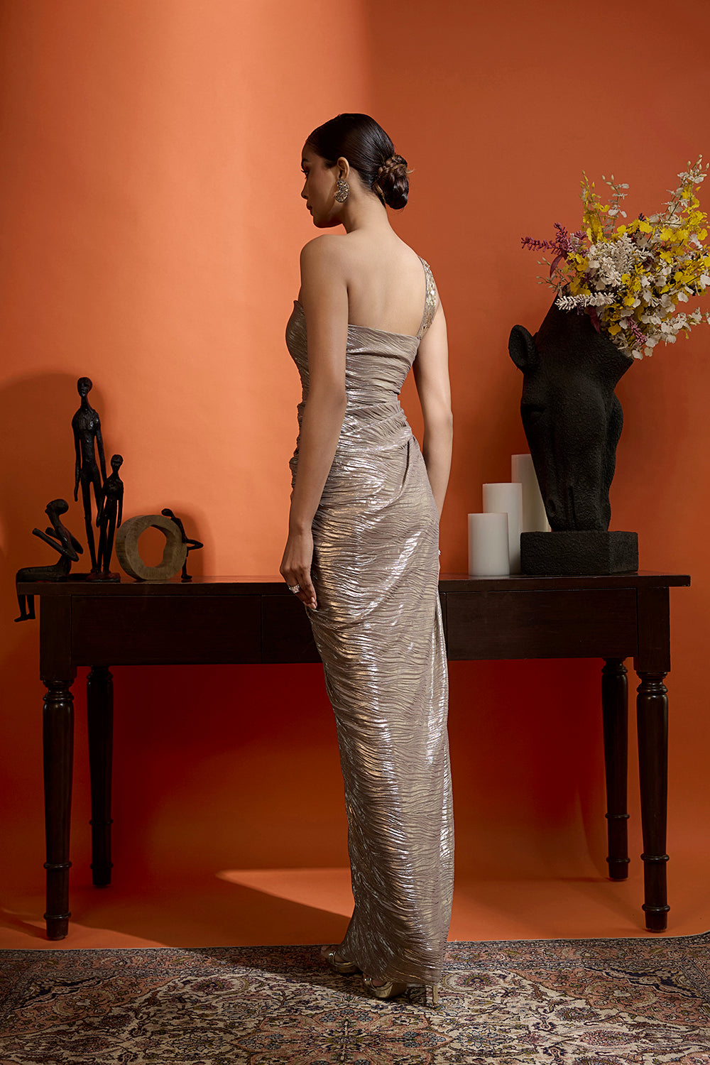 Gilded Champagne Gold Dress