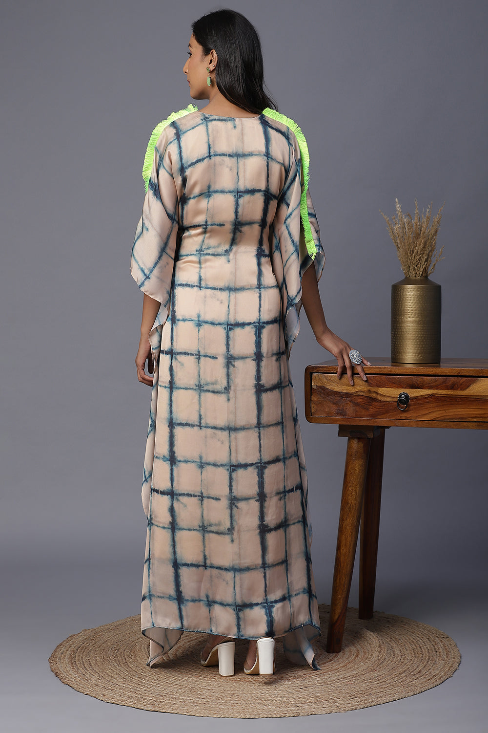 Blue Dye Kaftan - Auraya Fashion - - #tag1# - #tag2# - #tag3# - #tag3#