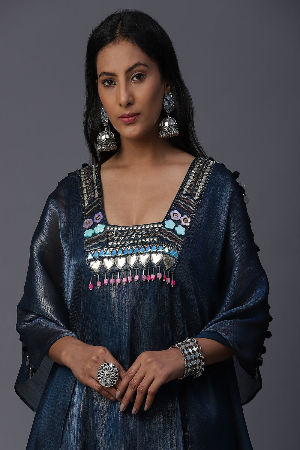 Office Girl Handpainted Kaftan - Auraya Fashion - - #tag1# - #tag2# - #tag3# - #tag3#