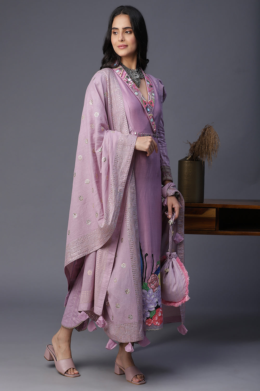 Butterfly Flower Handpainted Suit - Auraya Fashion - - #tag1# - #tag2# - #tag3# - #tag3#
