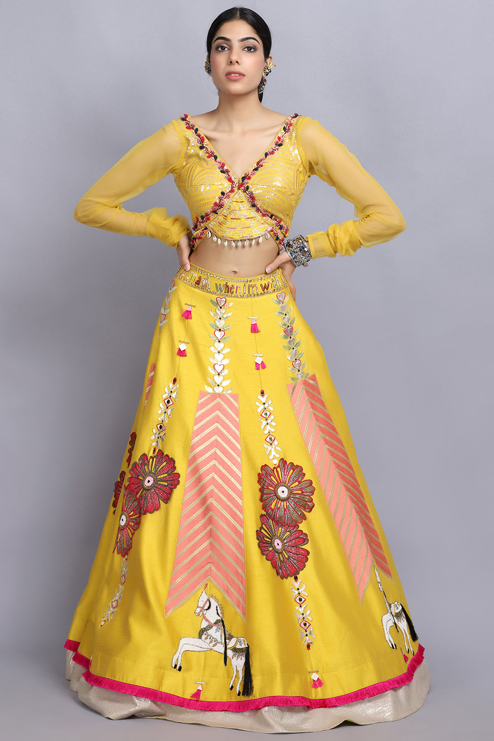 Ashwemegha Lehnga Set - Auraya Fashion - - #tag1# - #tag2# - #tag3# - #tag3#