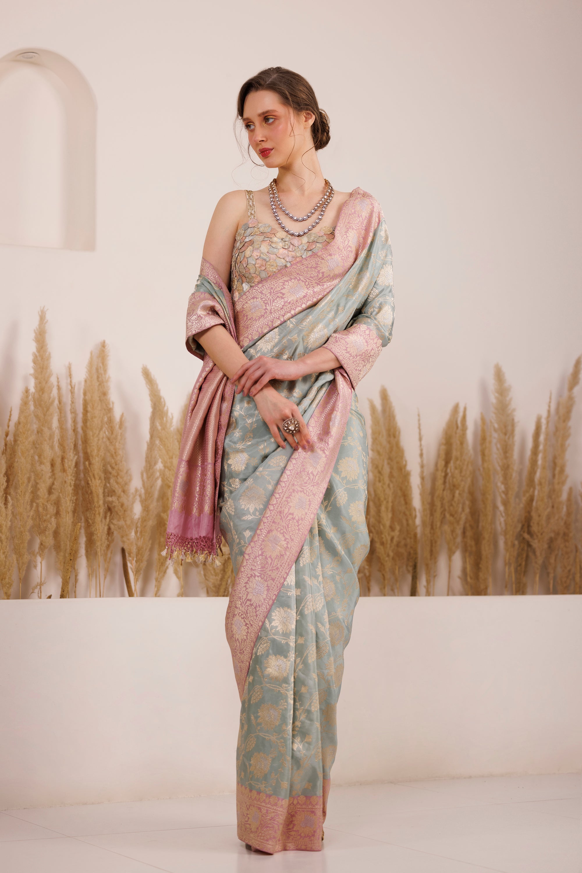 CY Chhaya Mehrotra Falak Saree Saree Front 2