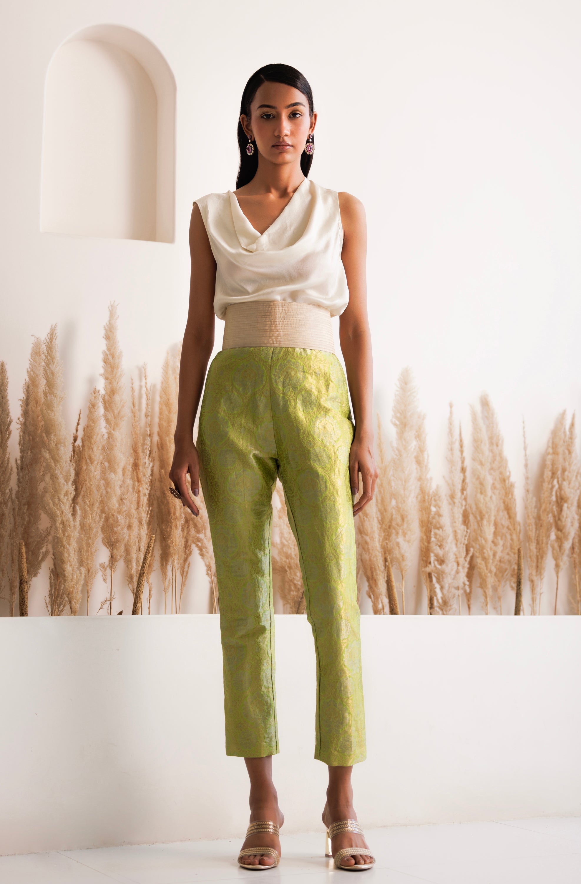 CY Chhaya Mehrotra Rania Ivory Co-Ord Set Front 1