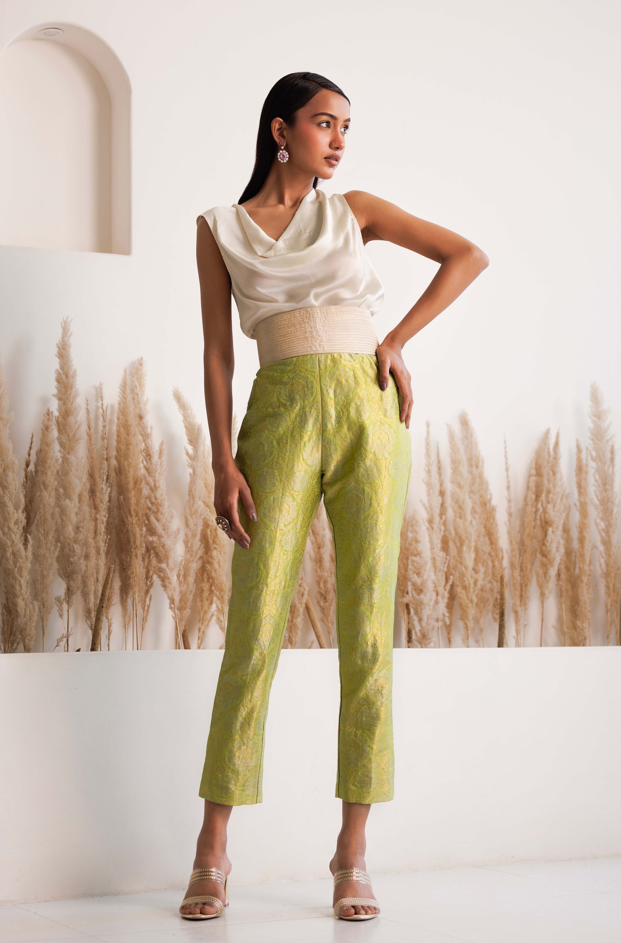 CY Chhaya Mehrotra Rania Ivory Co-Ord Set Front 2