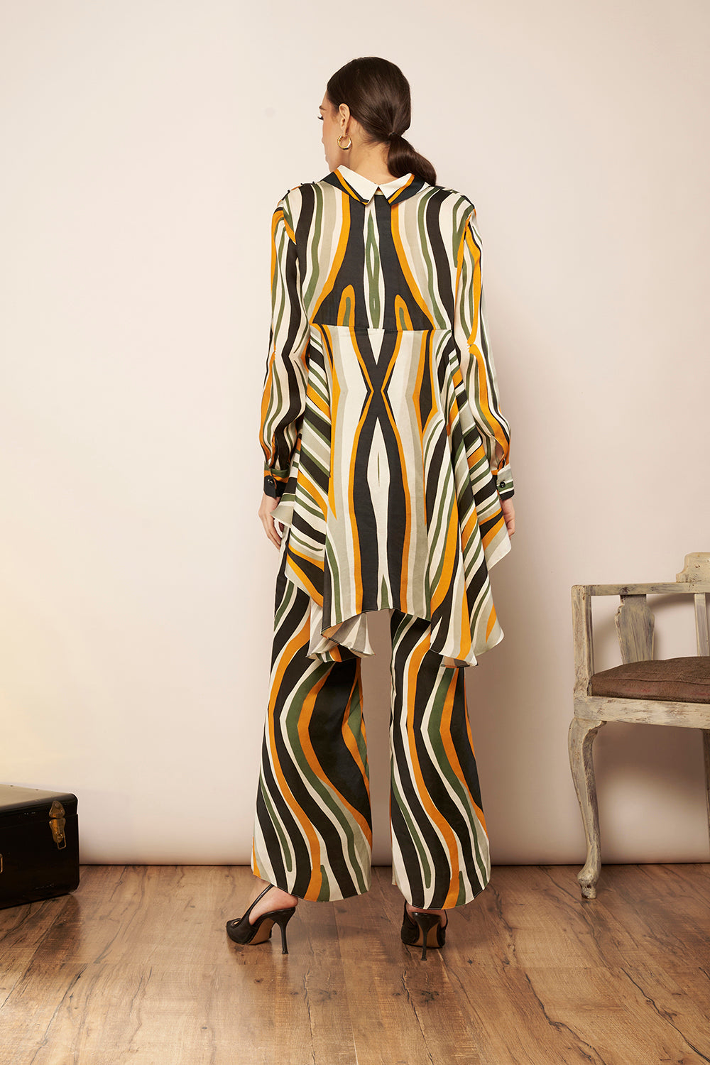 Printed Flared Pants