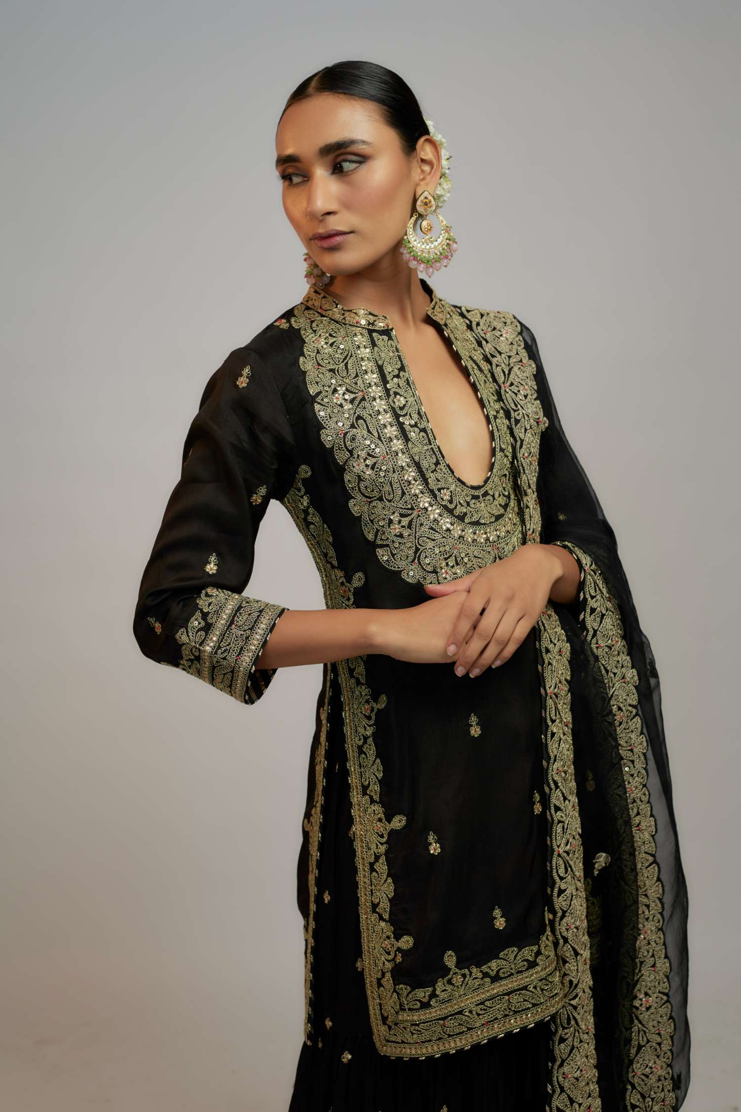 Golconda Siddhat Sharara Set