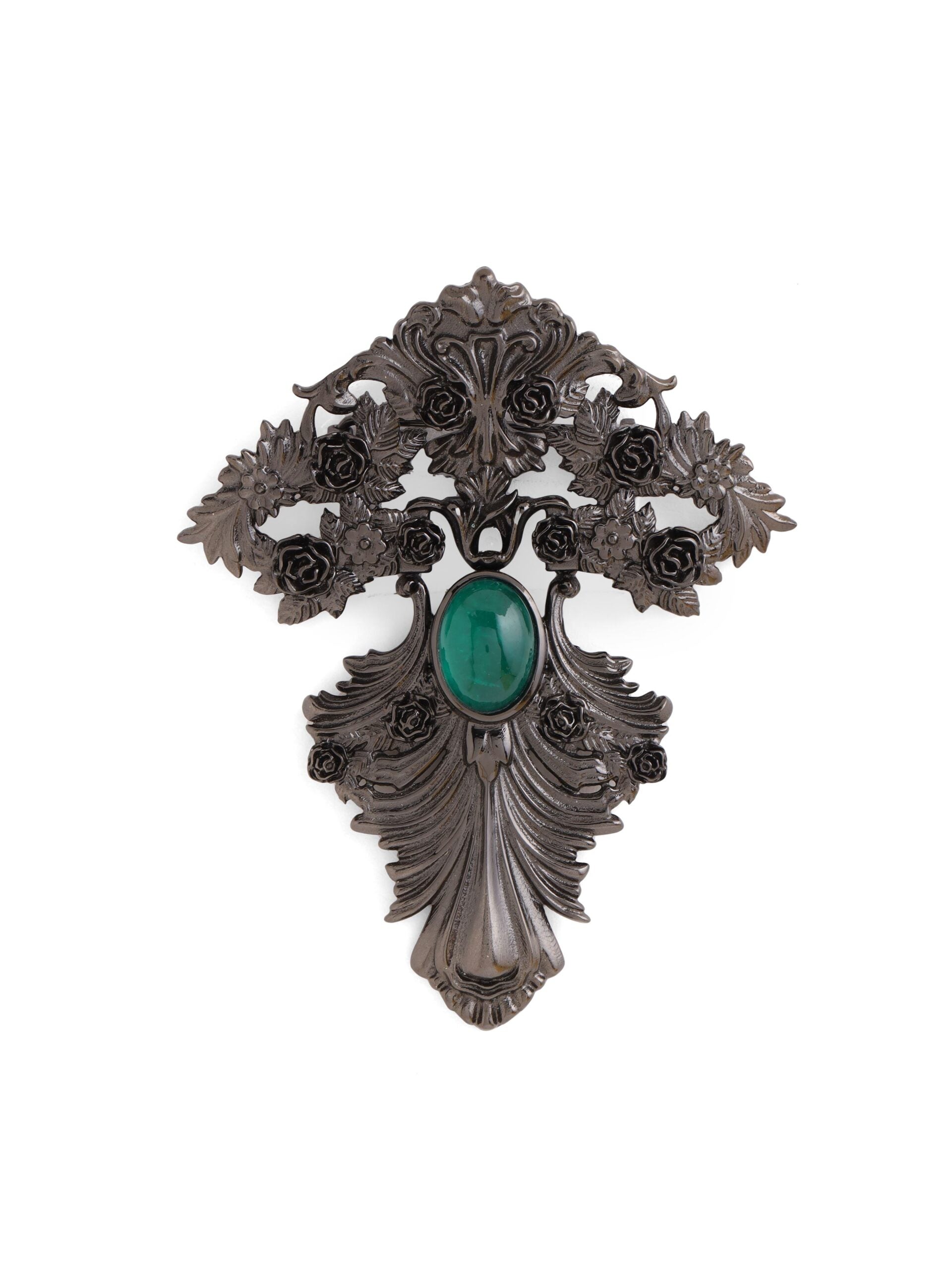 CY Cosa Nostraa Lajawaab Sabz Brooch Front 2