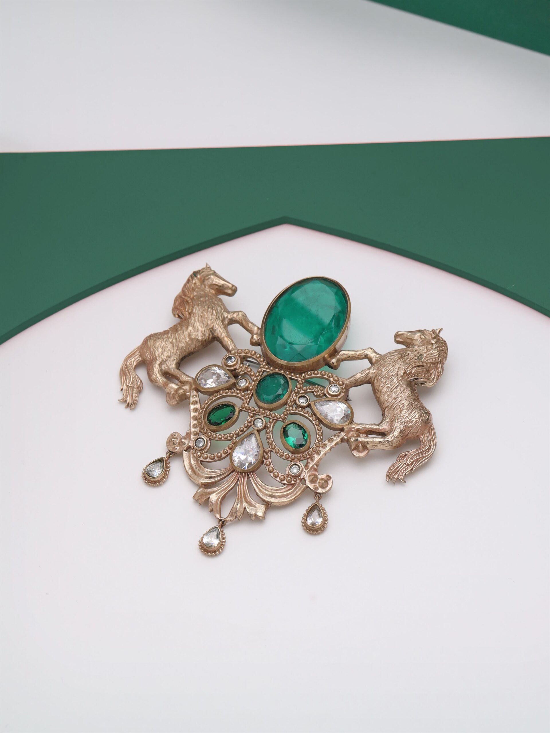 CY Cosa Nostraa Roshan-e-Sawaar Horse Brooch Front 1