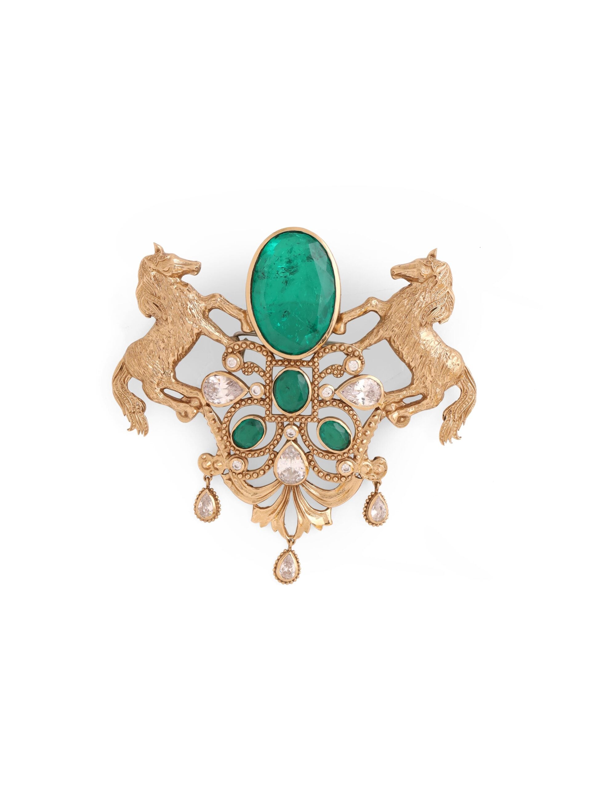 CY Cosa Nostraa Roshan-e-Sawaar Horse Brooch Front 2