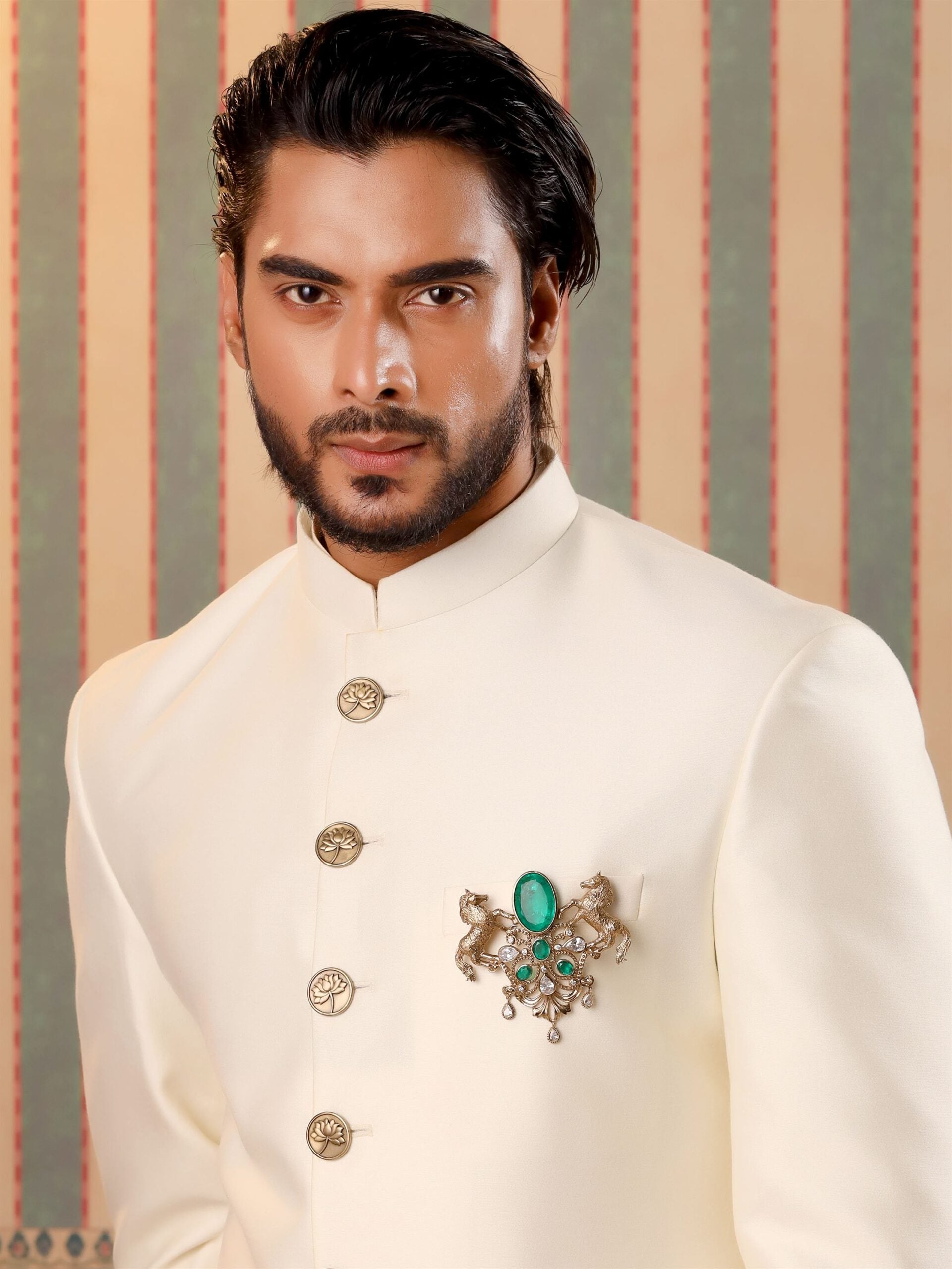 CY Cosa Nostraa Roshan-e-Sawaar Horse Brooch Front 3