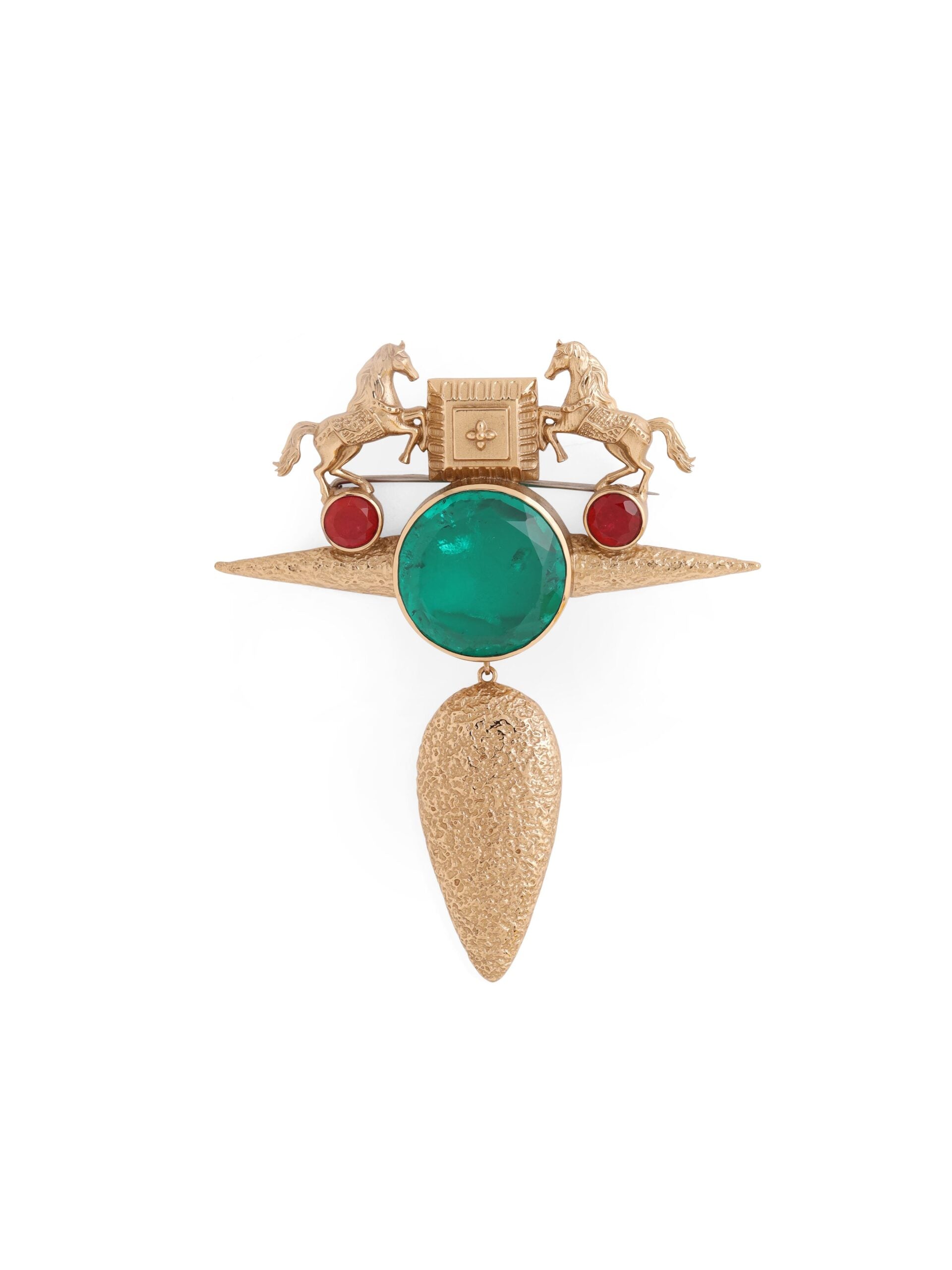 CY Cosa Nostraa Sawaar-e-Shaan Horse Brooch Front 2